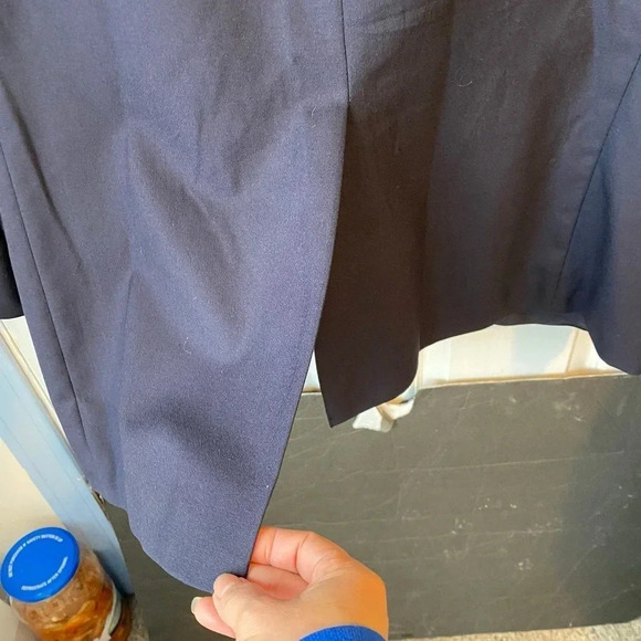 Chaps Ralph Lauren Pure New Wool 2 Button Blue Blazer Men Size 46 R Pockets - Picture 7 of 8